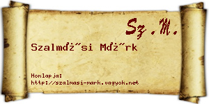 Szalmási Márk névjegykártya